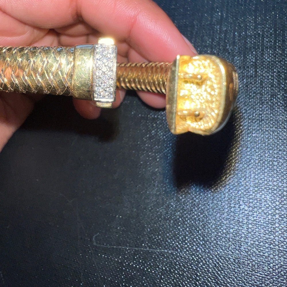 Roberto Coin Primavera 18k Gold, Diamond Bracelet - Picture 4 of 13